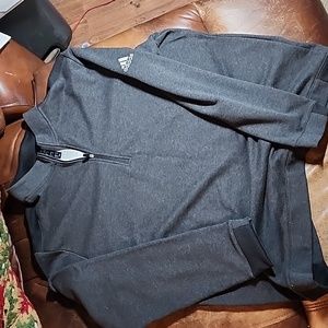 Adidas Sweatshirt Men's XXL 2X Golf Pullover 1/4 Zip Dark Grey